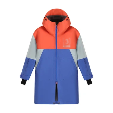 Jugendfarbe Block Skijacke